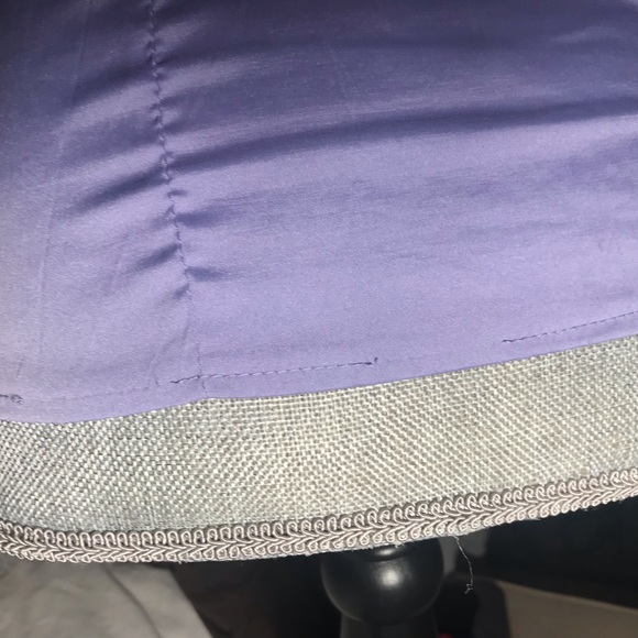 Floral Lilac Button Blouse - Picture 8 of 8